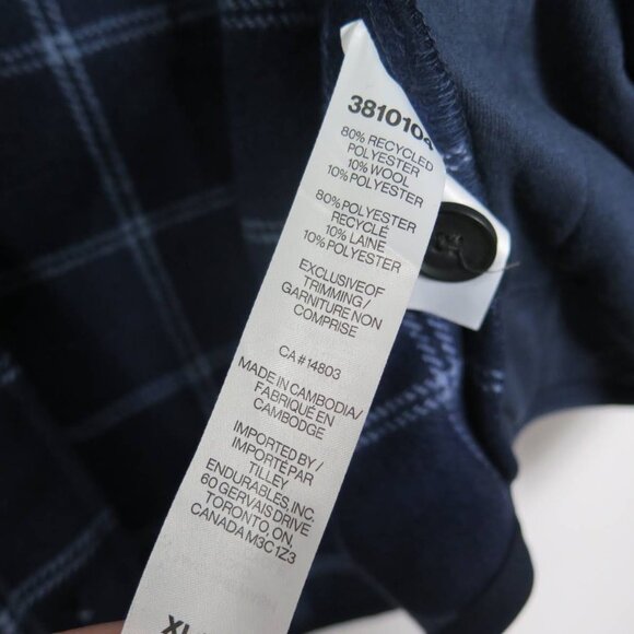 NWT Tilley Women's Shacket Wool Blend– Size XL - Picture 6 of 9